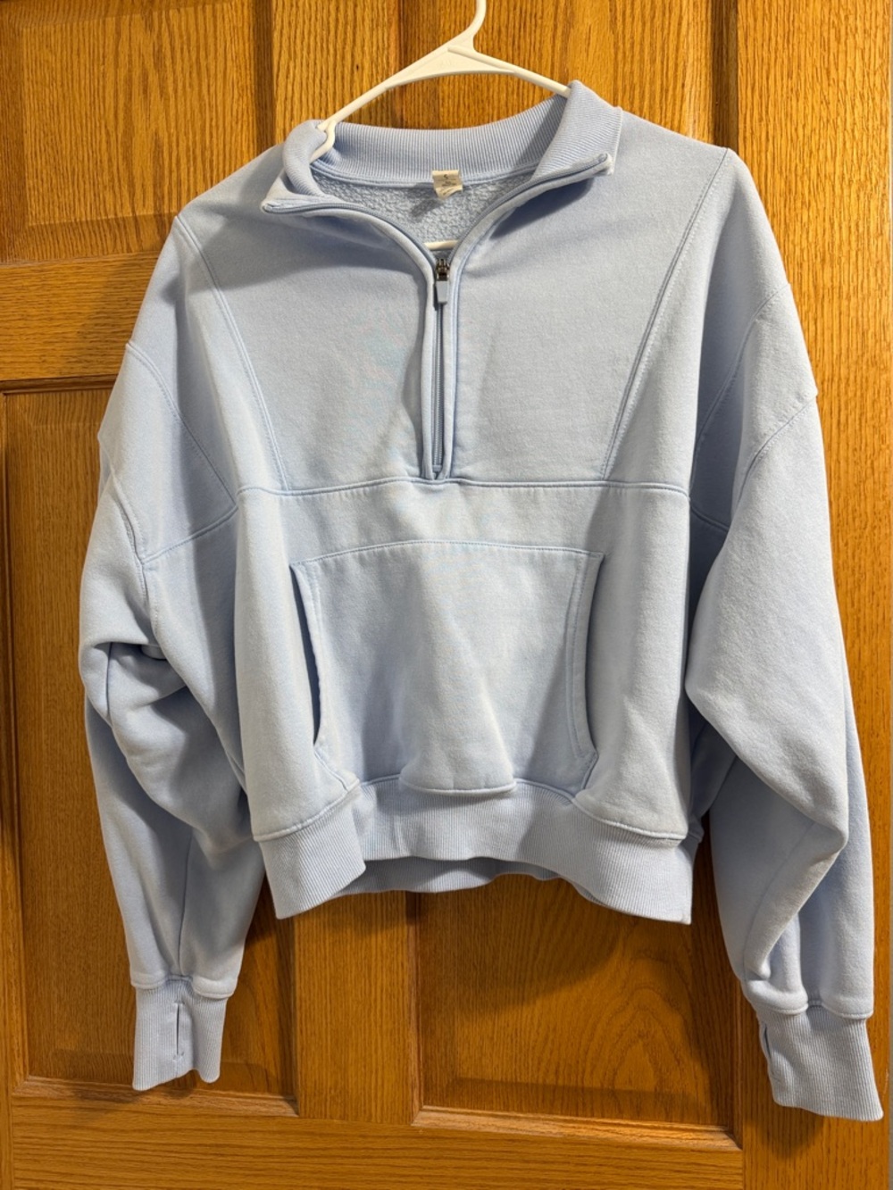 Yogalicious Light Blue Half-Zip pull over
